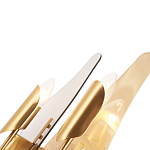 Бра с двумя плафонами дымчатого и янтарного цвета Vertical Glass варинант исполнения - 1 | Loft Concept в Костроме