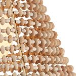 Подвесной светильник в форме колокола из деревянных бусин Wooden Beads варинант исполнения - 2 | Loft Concept в Костроме