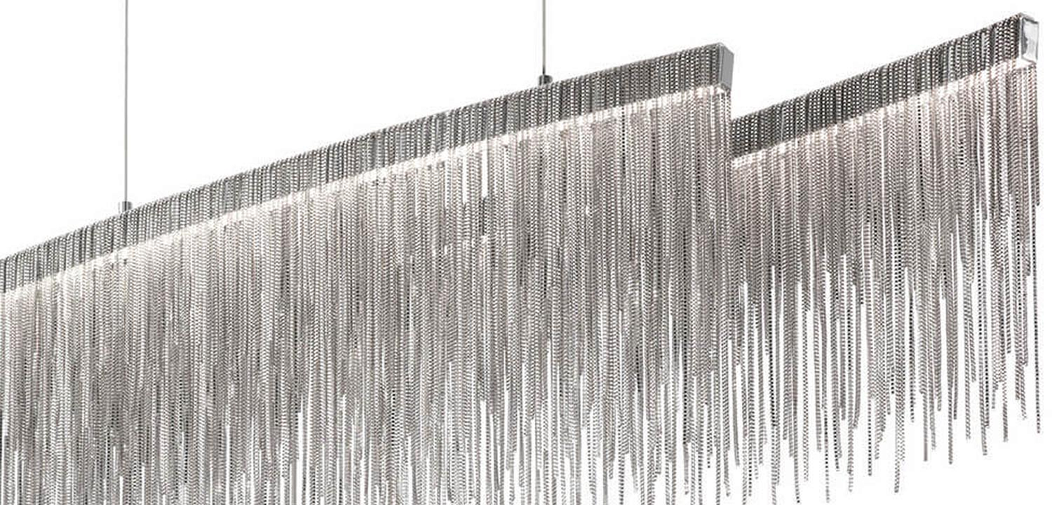 Люстра Atlantis Chain Chandelier Line Chrome Люстра Atlantis Chain Chandelier Line Chrome - Loft-Concept в Костроме