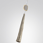 Бра с шарообразным плафоном из белого стекла с подвеской из камня Agatelle варинант исполнения - 7 | Loft Concept в Костроме