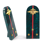 Сувенир Погон МВД из натурального камня змеевик Souvenir Epaulets варинант исполнения - 3 | Loft Concept в Костроме