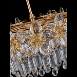 Люстра круглая с декоративными элементами в виде крупных хрустальных цветов Palace Gardens варинант исполнения - 4 | Loft Concept в Костроме