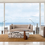 Приставной столик из массива дерева Walnut варинант исполнения - 8 | Loft Concept в Костроме