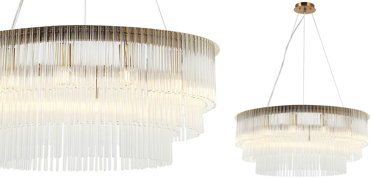 Люстра Harrison Chandelier gold 12 lamp Люстра Harrison Chandelier gold 12 lamp - Loft-Concept в Костроме