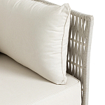 Диван садовый с плетеными ремешками и спинкой  Kleo варинант исполнения - 3 | Loft Concept в Костроме