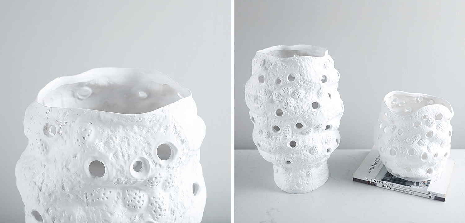 Ваза белая Rie White Vase S Ваза белая Rie White Vase S - Loft-Concept в Костроме