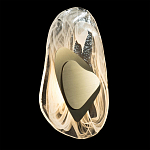 Бра овальное из стекла с золотым элементом Flow Texture  варинант исполнения - 3 | Loft Concept в Костроме