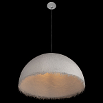 Подвесной светильник в форме купола белого цвета с ажурной бахромой Tactile Line варинант исполнения - 5 | Loft Concept в Костроме