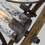 Люстра с цилиндрическим плафонами из толстого волнистого стекла в индустриальном стиле Feiss варинант исполнения - 16 | Loft Concept в Костроме