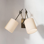 Бра с двумя тканевыми абажурами в форме цилиндра Prerequisites варинант исполнения - 3 | Loft Concept в Костроме