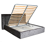 Кровать двуспальная серая с подъемным механизмом  Selecting the Best варинант исполнения - 2 | Loft Concept в Костроме