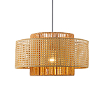 Подвесной светильник с абажуром из плтеного бамбука Light Inside the Cell варинант исполнения - 1 | Loft Concept в Костроме