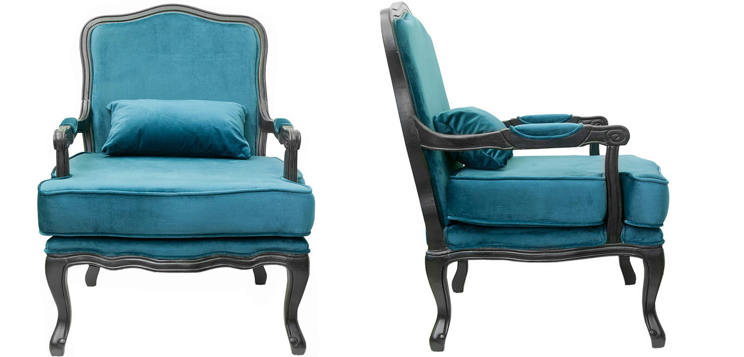 Кресло Harold Chair blue Кресло Harold Chair blue - Loft-Concept в Костроме