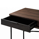 Стол рабочий в стиле лофт с ящиком и нишей для хранения Urban Style Space 2 варинант исполнения - 4 | Loft Concept в Костроме