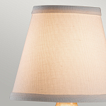 Бра со стеклянным шарообразным декором с пузырьками и бежевым абажуром Feiss варинант исполнения - 2 | Loft Concept в Костроме