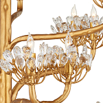 Люстра золотая в виде растения Golden Flower Glade варинант исполнения - 1 | Loft Concept в Костроме