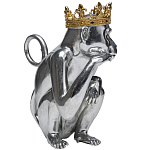 Статуэтка обезьяна в короне серебряная Golden Monkey варинант исполнения - 4 | Loft Concept в Костроме