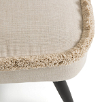 Кресло с декором бахрома Linen Fringe Chair Beige варинант исполнения - 6 | Loft Concept в Костроме