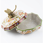 Фарфоровая шкатулка с бронзовой стрекозой Eden Garden варинант исполнения - 4 | Loft Concept в Костроме