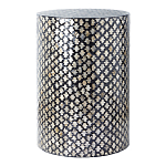 Столик круглый с инкрустацией Laura Black варинант исполнения - 1 | Loft Concept в Костроме