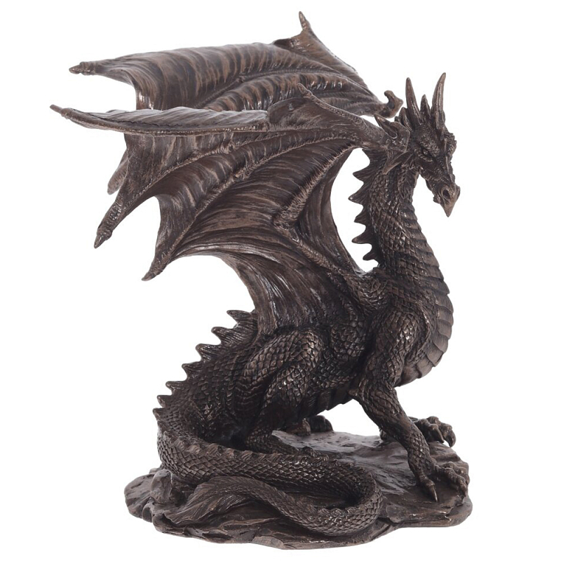 Декоративная статуэтка Дракон Dragon Brown Statuette Коричневый Декоративная статуэтка Дракон Dragon Brown Statuette Коричневый в Костроме | Loft Concept