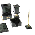 Настольный письменный набор из нефрита в подарочной коробке Victorious варинант исполнения - 5 | Loft Concept в Костроме