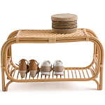 Скамья для прихожей из стеблей ротанга Willa Rattan Bench варинант исполнения - 2 | Loft Concept в Костроме