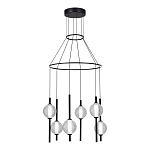 Люстра светодиодная с 6-ю сферическими стеклянными плафонами Splatter варинант исполнения - 1 | Loft Concept в Костроме