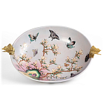 Белое фарфоровое блюдо с изображением бабочек Eden Garden варинант исполнения - 2 | Loft Concept в Костроме