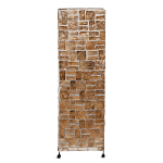 Торшер из перламутра на металлическом каркасе Indonesian Tower 2 варинант исполнения - 1 | Loft Concept в Костроме