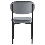 Стул с круглым сиденьем на металлическом основании ALFIE CHAIR Grey варинант исполнения - 3 | Loft Concept в Костроме