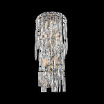 Бра с каскадом из прозрачного хрусталя и корпусом из металла цвета хром Constant Sparks варинант исполнения - 3 | Loft Concept в Костроме