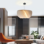 Подвесной светильник с белыми изящными декоративными лепестками Volumetric Petal Lamp варинант исполнения - 5 | Loft Concept в Костроме