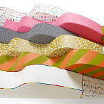 Дизайнерский модульный диван волнистой формы с цветным принтом Poltronova Superonda Sofa варинант исполнения - 43 | Loft Concept в Костроме