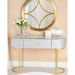 Консоль овальная на золотистых фигруных ножках Wall Console варинант исполнения - 4 | Loft Concept в Костроме