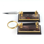 Настольный письменный набор из яшмы и долерита с декором Двуглавый орел Manager Organizer варинант исполнения - 5 | Loft Concept в Костроме