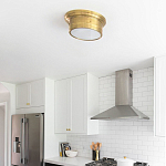 Потолочный светильник круглый цвета состаренная латунь Modern Simple Ceiling Light варинант исполнения - 3 | Loft Concept в Костроме