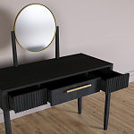 Туалетный Стол с зеркалом Primo Черный дуб варинант исполнения - 7 | Loft Concept в Костроме