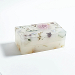 Шкатулка из эпоксидной смолы с цветами розовая Epoxy Resin Rectangular Box Pink варинант исполнения - 4 | Loft Concept в Костроме