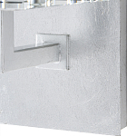 Бра серебряное с фактурным прозрачным абажуром Optical Crystal варинант исполнения - 2 | Loft Concept в Костроме