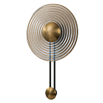 Бра с янтарным стеклянным диском и золотистыми акцентами Savio Glass Disc варинант исполнения - 1 | Loft Concept в Костроме