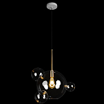 Подвесной светильник со стеклянными плафоном в виде шара и золотыми деталями & Coombes варинант исполнения - 2 | Loft Concept в Костроме