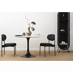 Стул мягкий Alfie Chair черный варинант исполнения - 6 | Loft Concept в Костроме