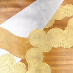 Обои ручная роспись в стиле Арт-деко Namban Colourway SC-290 on Deep Rich Gold gilded paper варинант исполнения - 1 | Loft Concept в Костроме