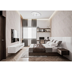 Потолочный светильник овальной формы белого цвета с 7-ю лампами Lunar Pebbles варинант исполнения - 12 | Loft Concept в Костроме