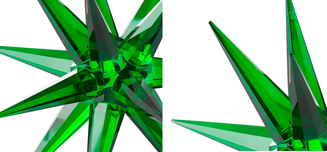 Статуэтка стеклянная зеленая звезда Green Star Статуэтка стеклянная зеленая звезда Green Star - Loft-Concept в Костроме