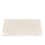 Подставка под шар квадратная из натурального камня Мрамор Белый Natural Stone Sphere Stands варинант исполнения - 1 | Loft Concept в Костроме