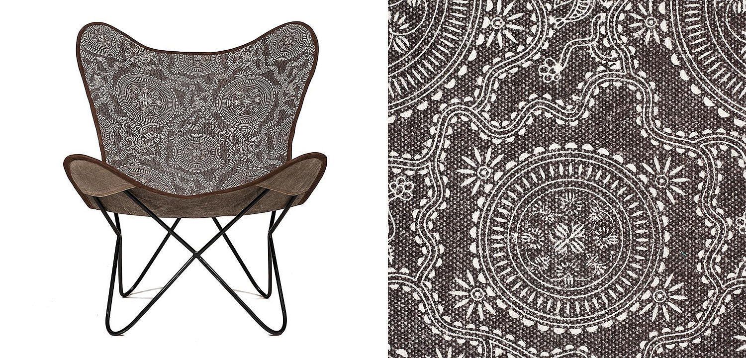 Кресло Indian black and white pattern - Loft-Concept в Костроме