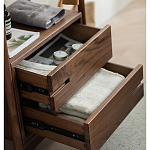 Вешалка деревянная с 2- мя ящиками Moon Walnut Furniture варинант исполнения - 9 | Loft Concept в Костроме