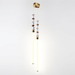 Бра с 2-мя вертикальными акриловыми светодиодными трубками и декоративными шариками PEARLS Suspension варинант исполнения - 1 | Loft Concept в Костроме